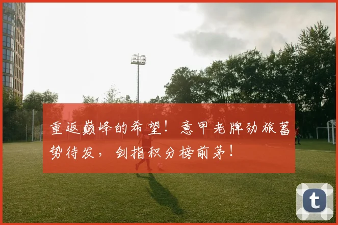 重返巅峰的希望!意甲老牌劲旅蓄势待发,剑指积分榜前茅!